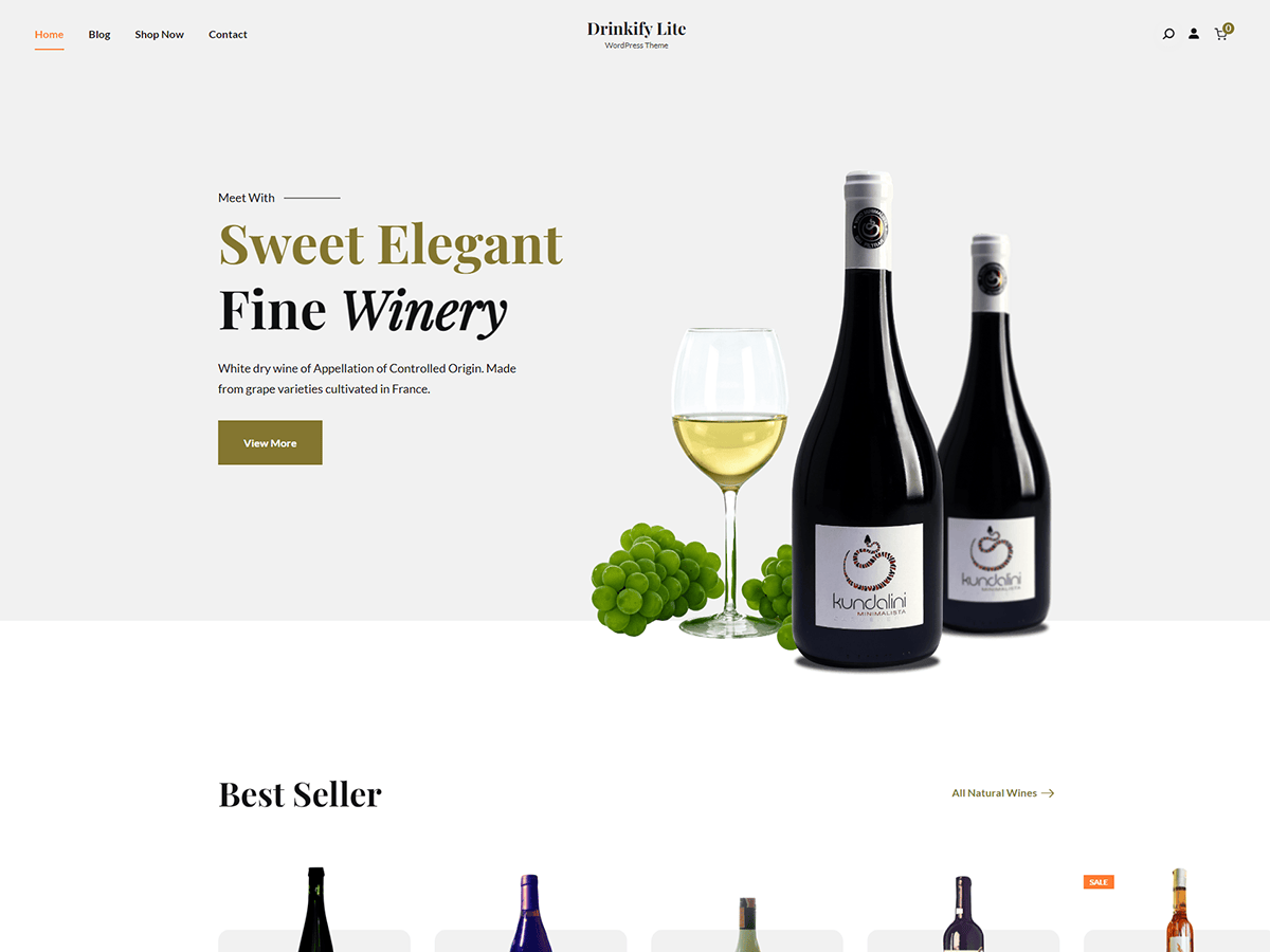 Drinkify Lite theme screenshot