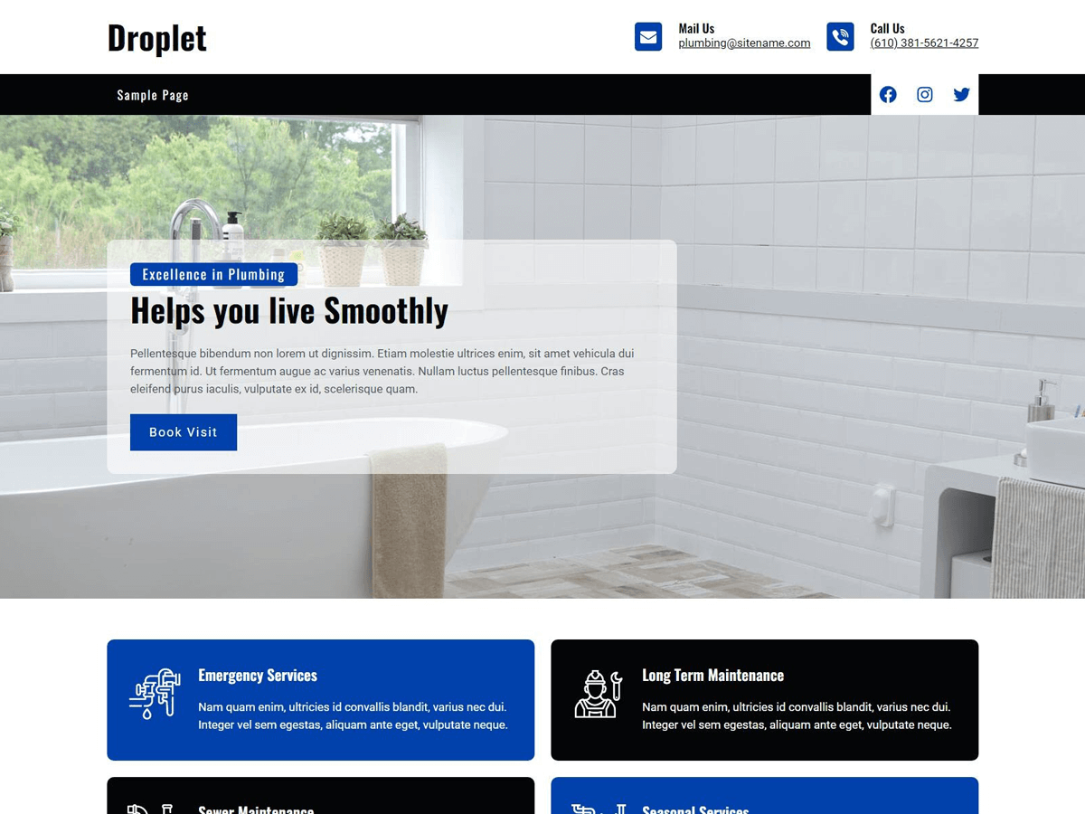 Droplet theme screenshot