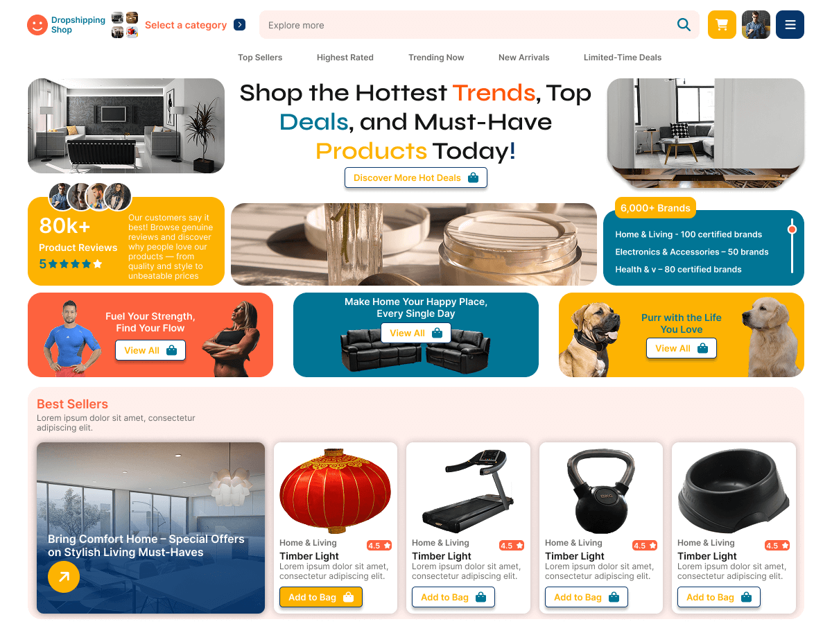 Dropshipping Shop theme screenshot