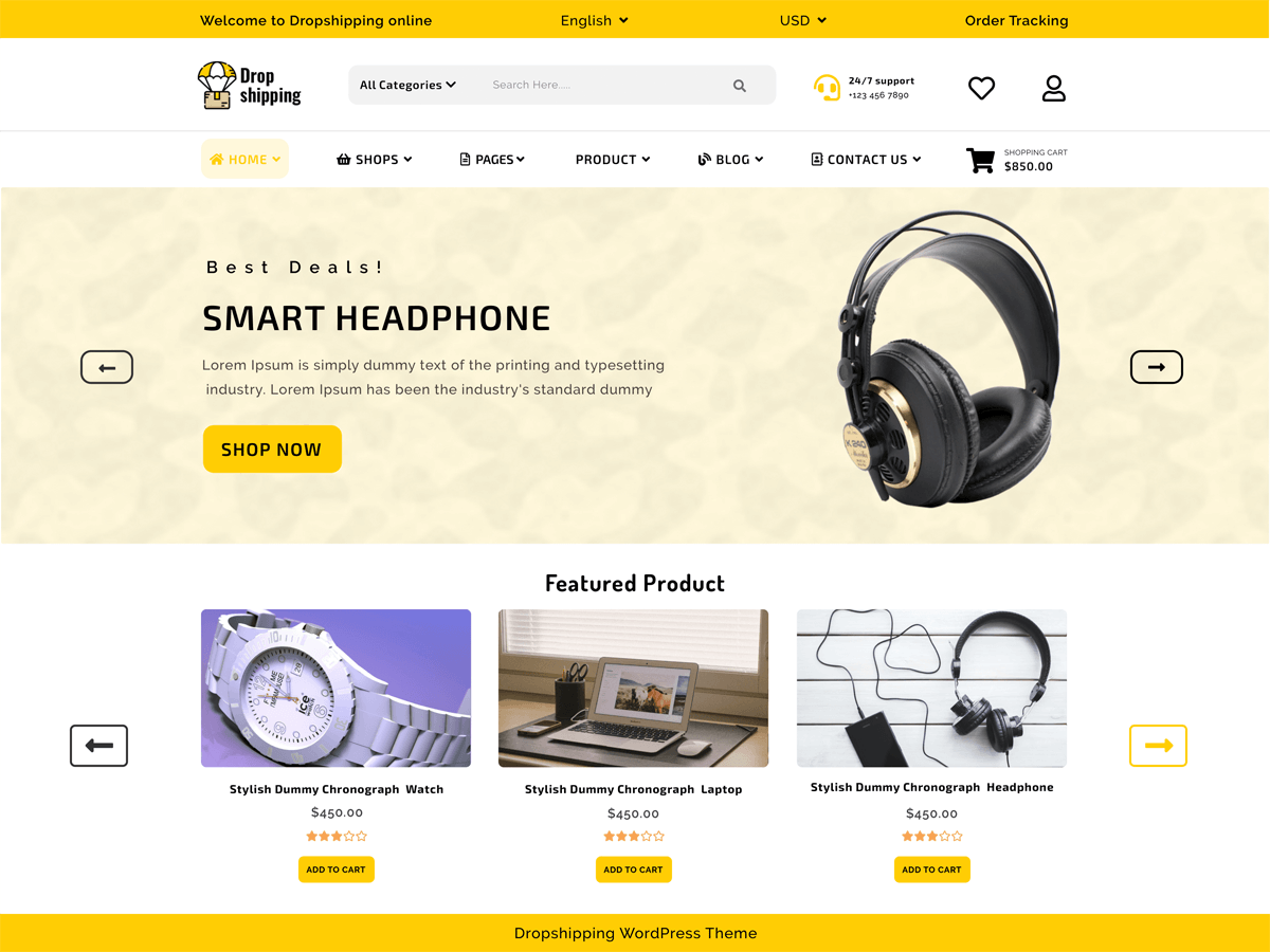 Dropshipping Store theme screenshot