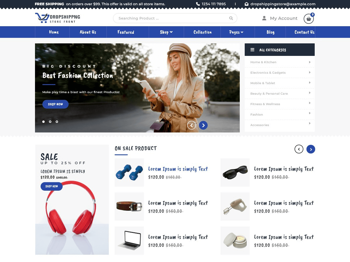 Dropshipping Storefront theme screenshot