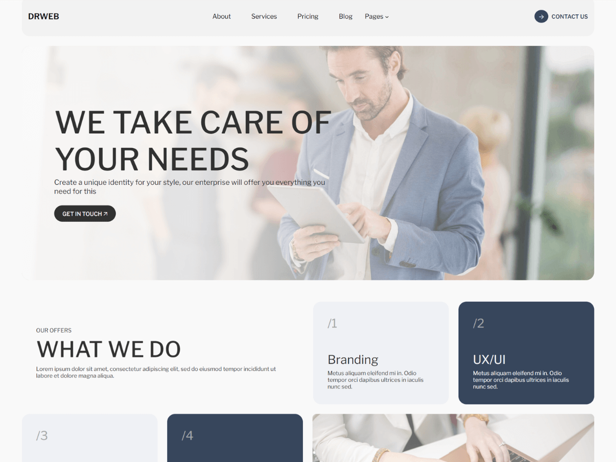 Drweb theme screenshot