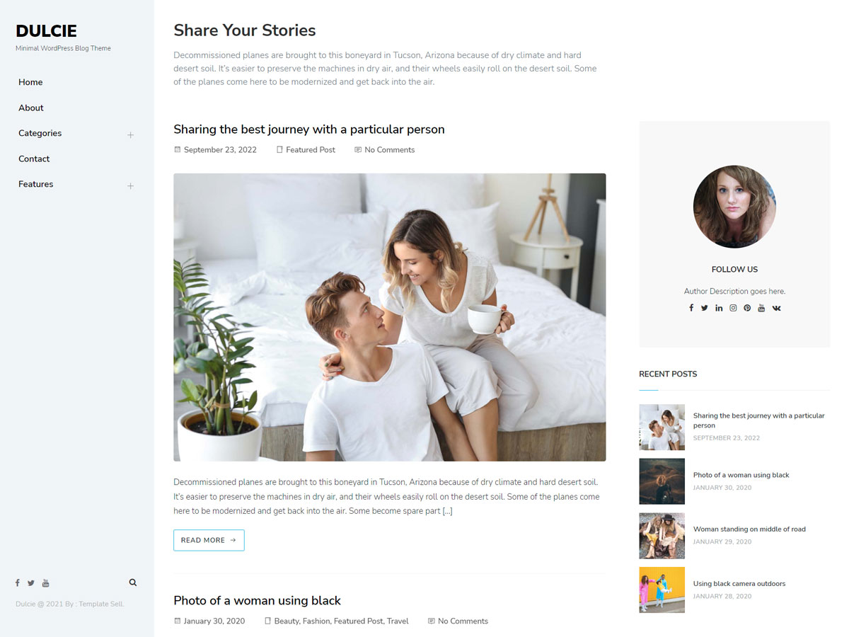 Dulcie theme screenshot