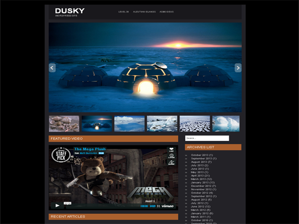 Dusky theme screenshot