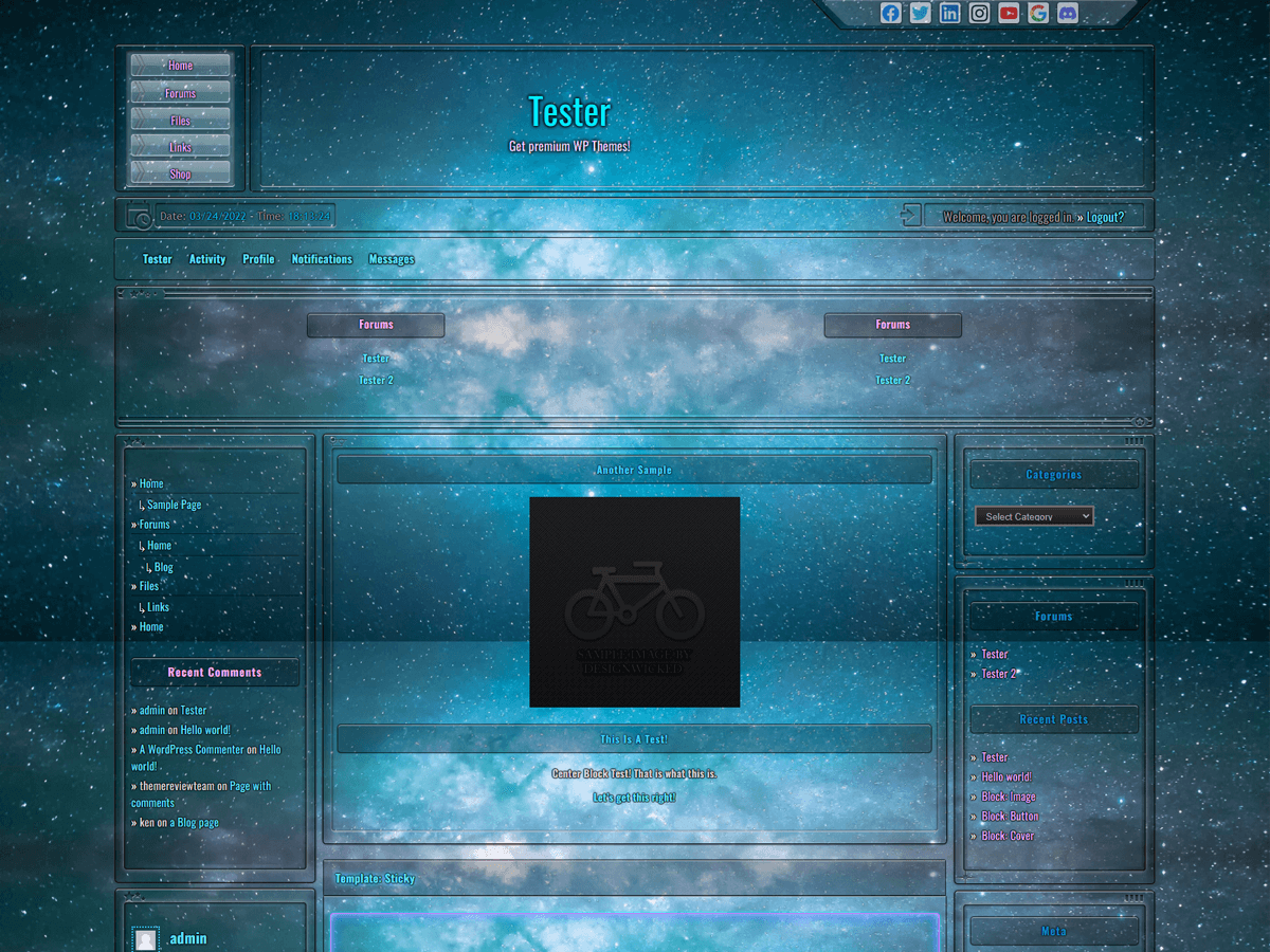 dw-celestia theme screenshot