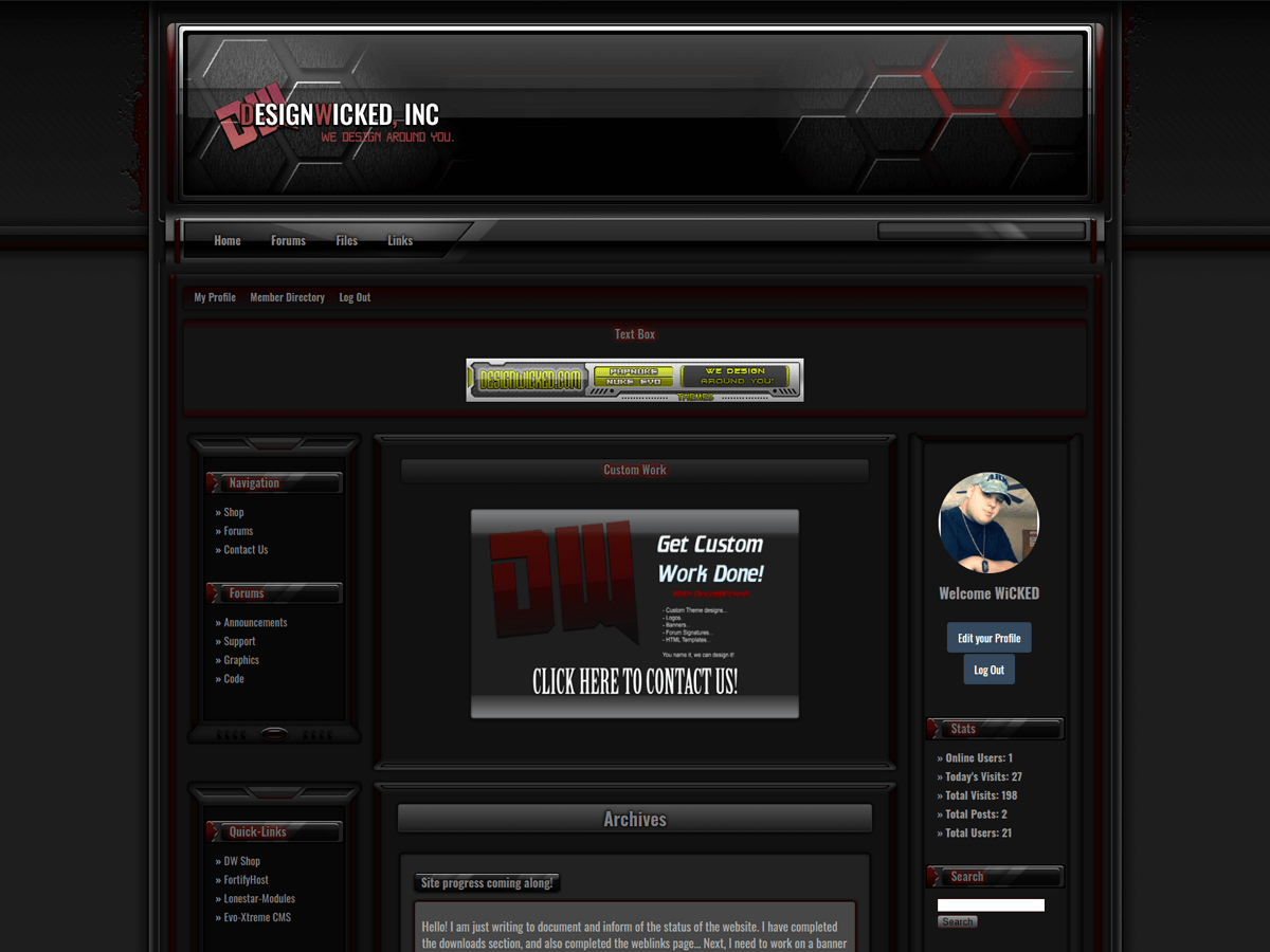 dw-cryosis theme screenshot