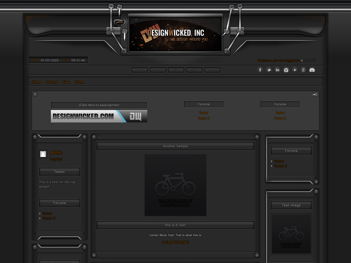 dw-mekatron theme screenshot