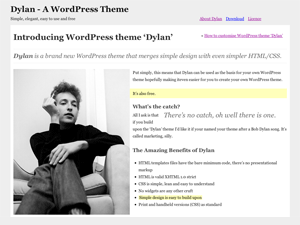 Dylan theme screenshot