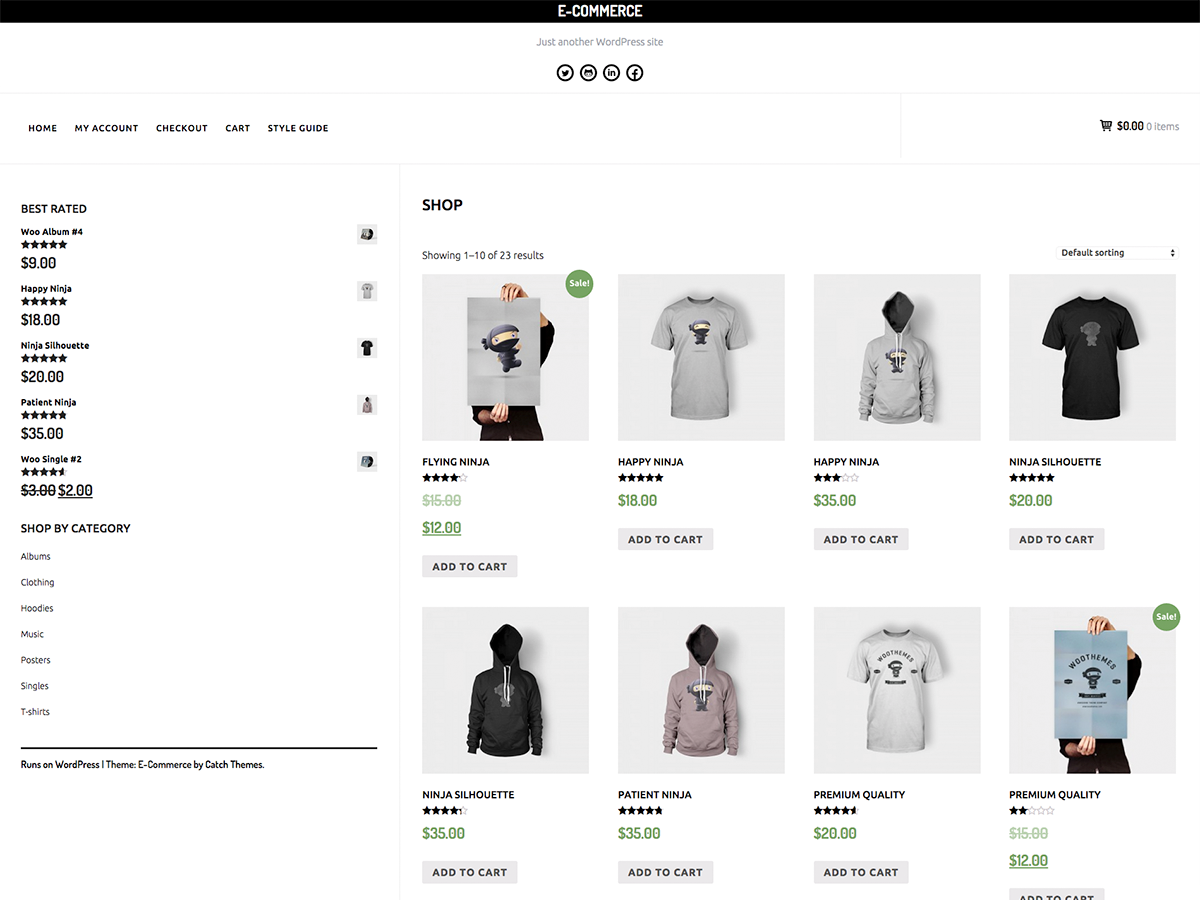 E-Commerce theme screenshot