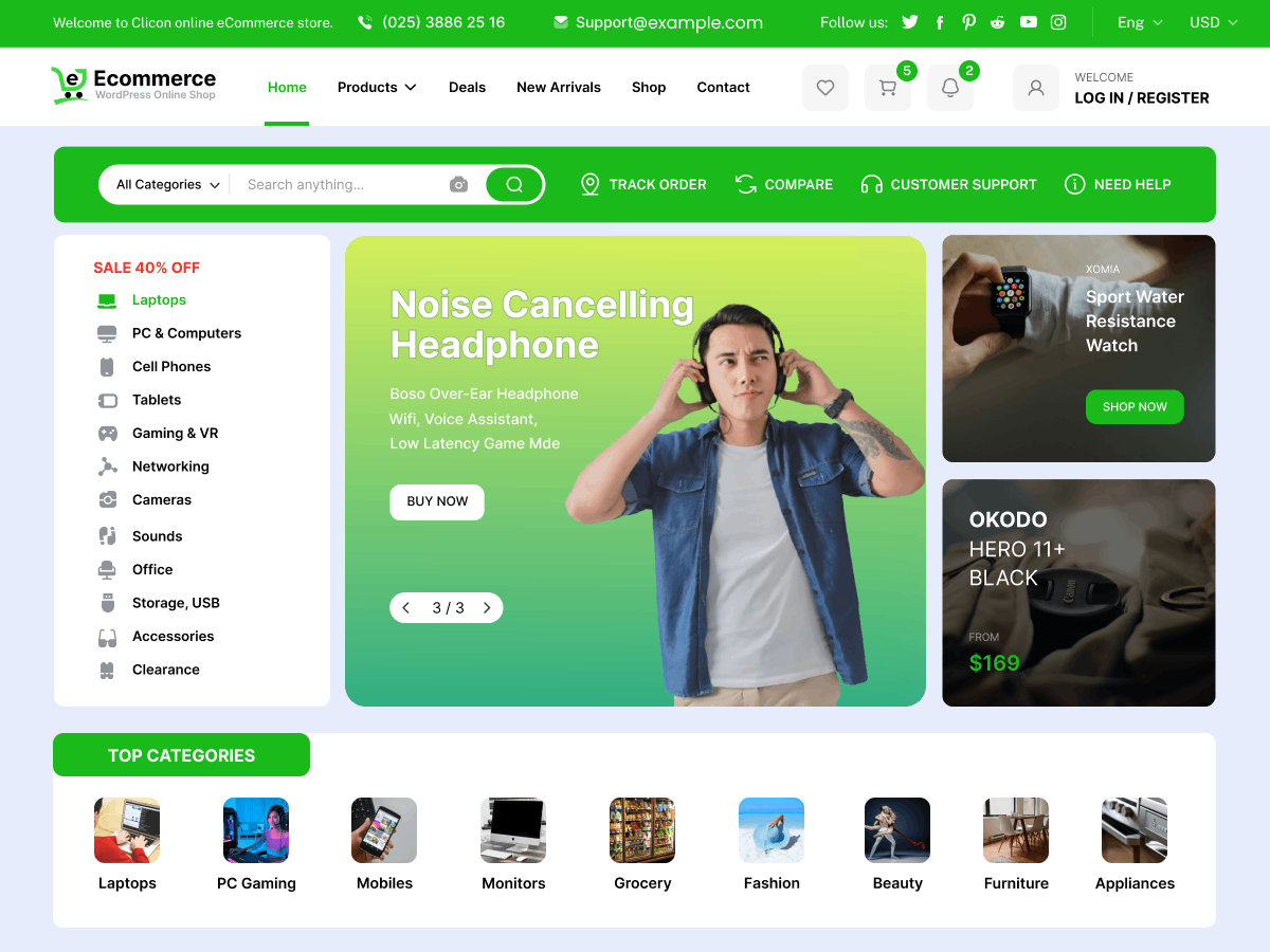 E Storefront theme screenshot