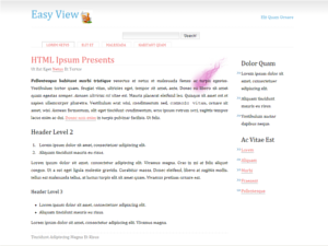 Easy View theme screenshot