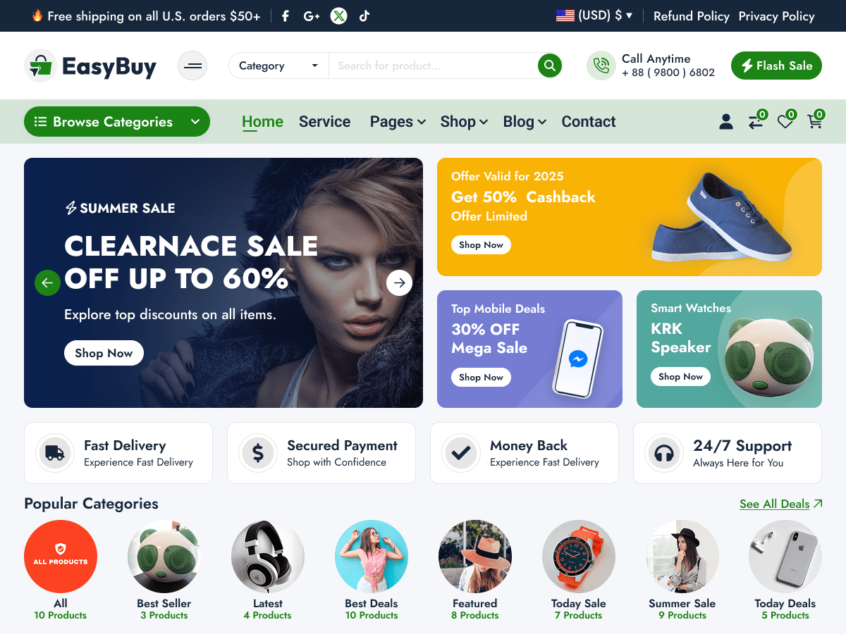 EasyBuy theme screenshot