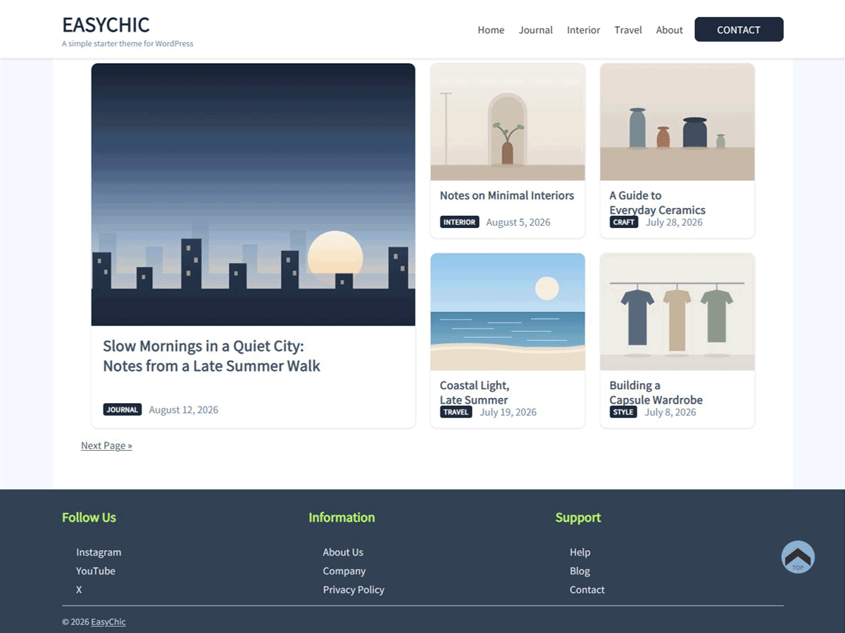 Easychic theme screenshot