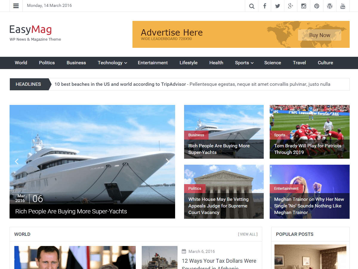 EasyMag theme screenshot