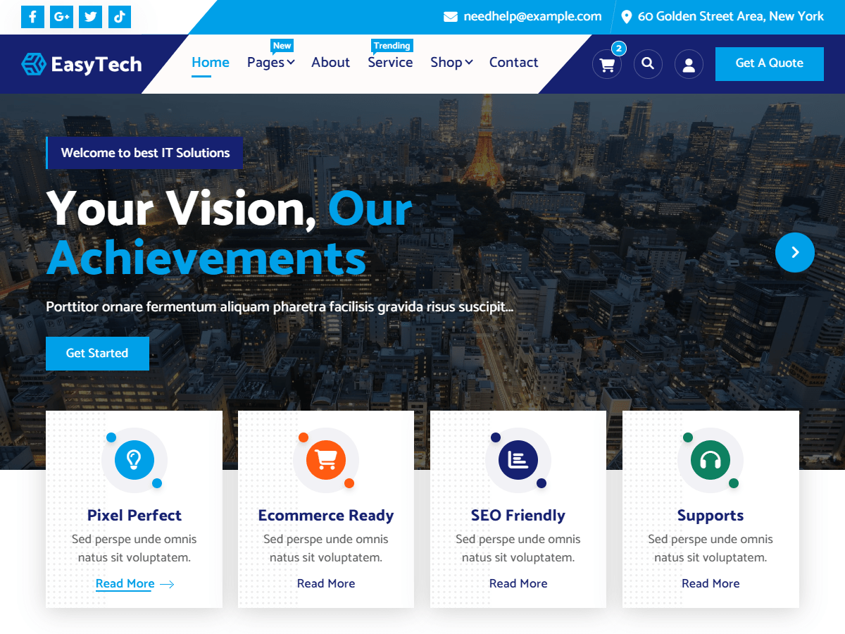 EasyTech theme screenshot