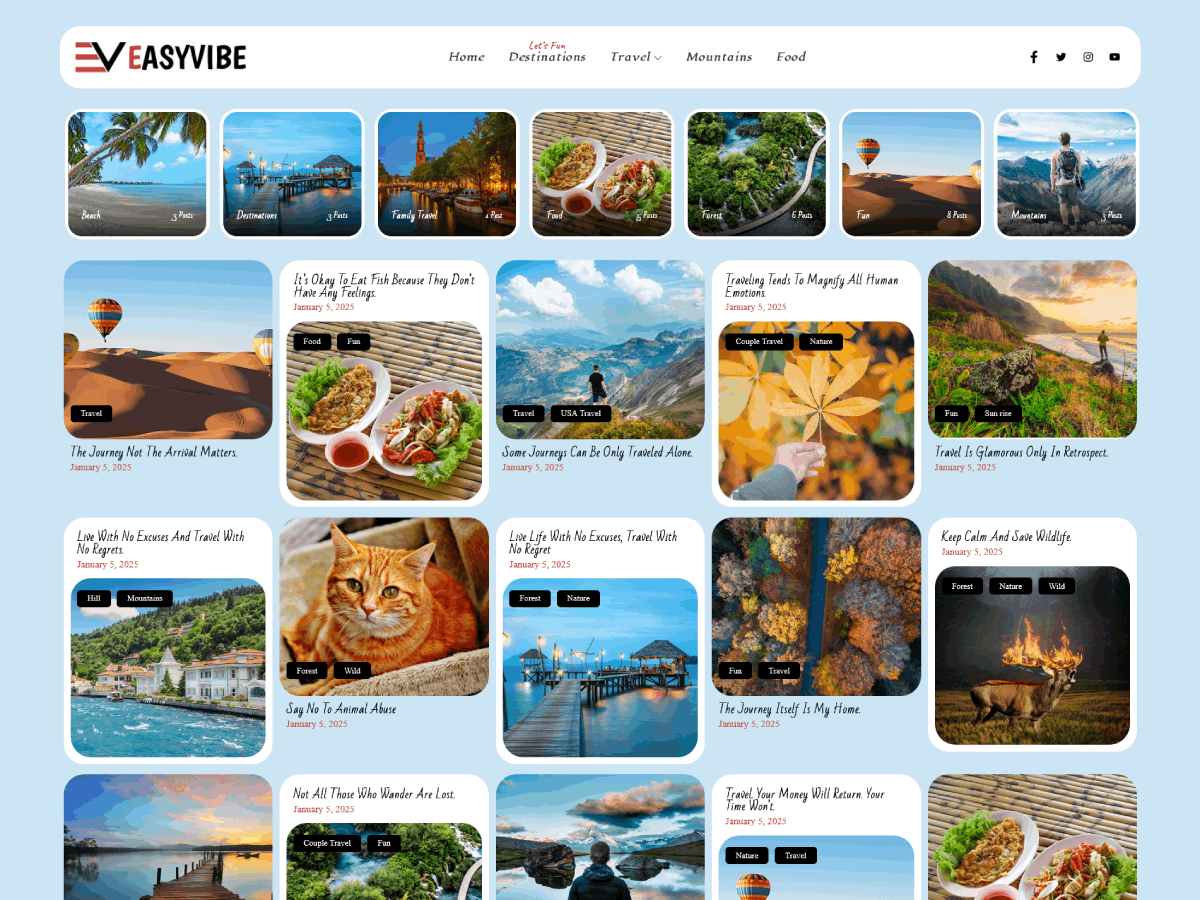 Easyvibe theme screenshot