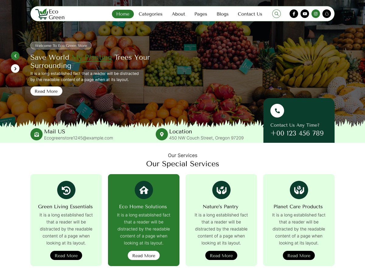 Eco Store theme screenshot