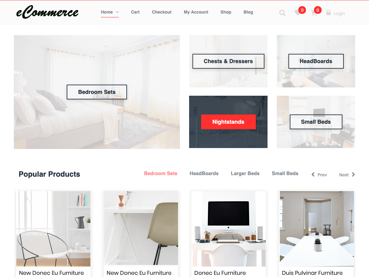 eCommerce Child theme screenshot