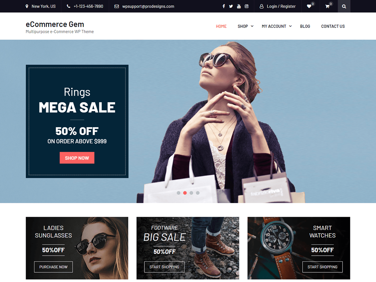 eCommerce Gem theme screenshot
