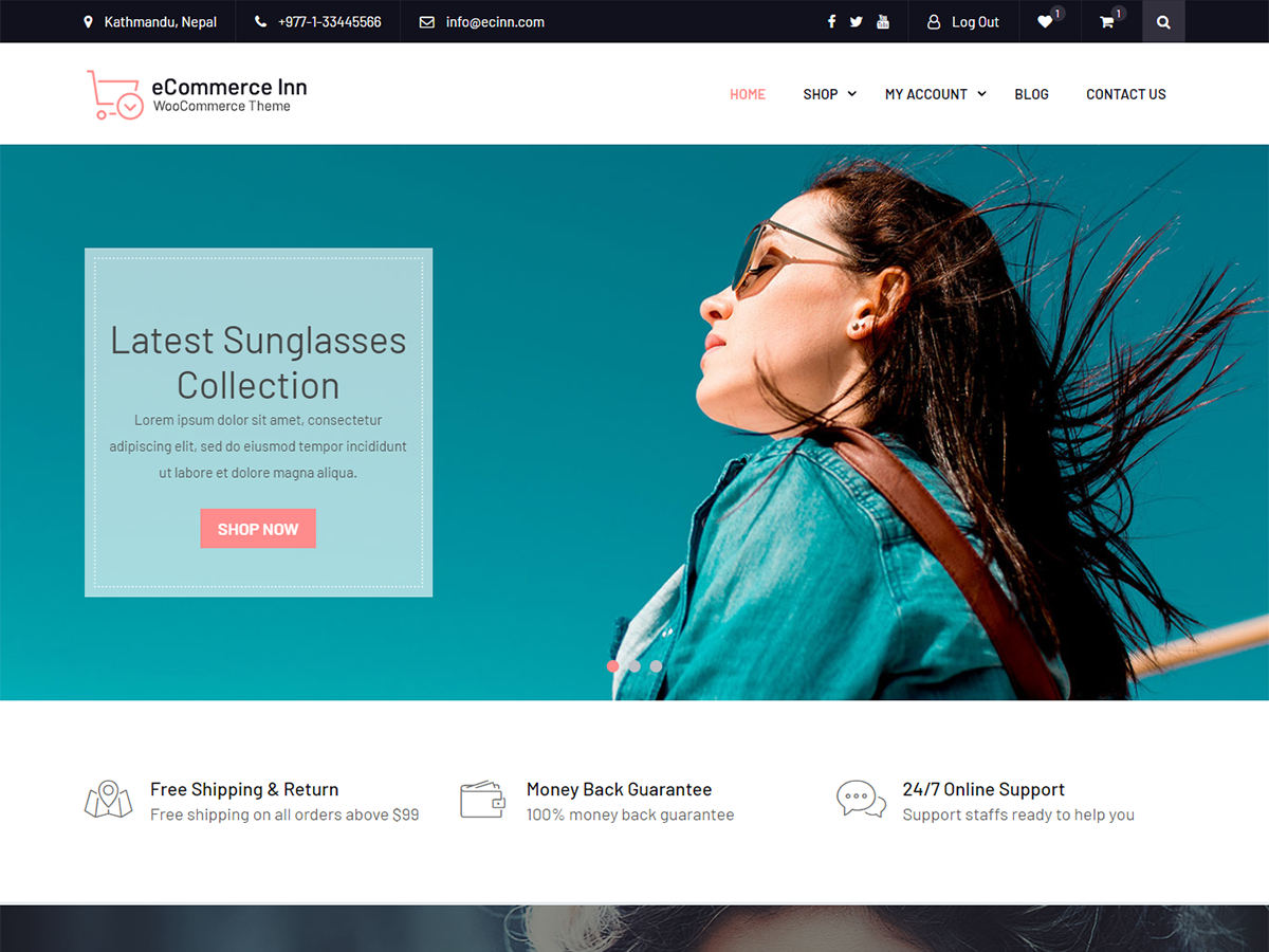 eCommerce Inn theme screenshot