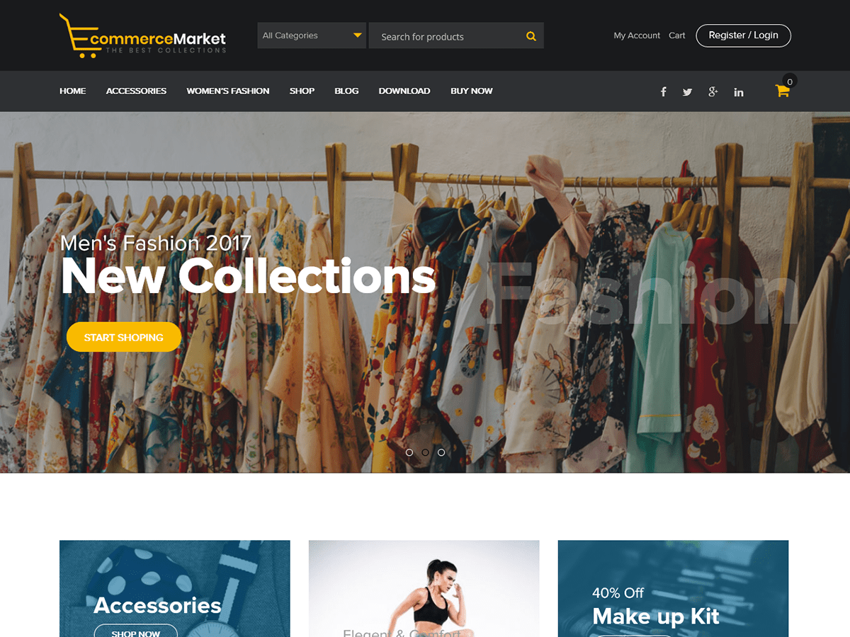 eCommerce Market theme screenshot