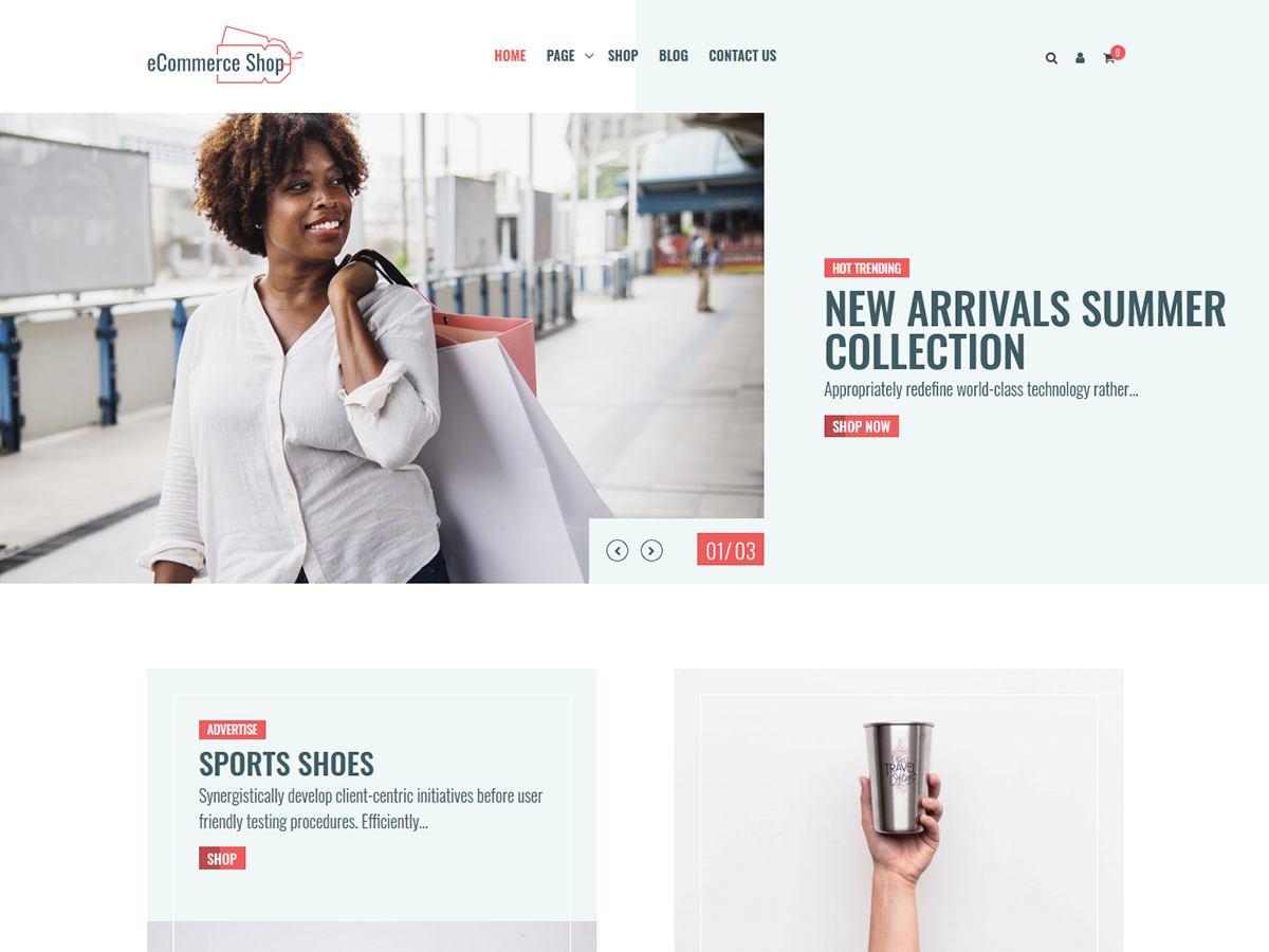 eCommerce Shop theme screenshot