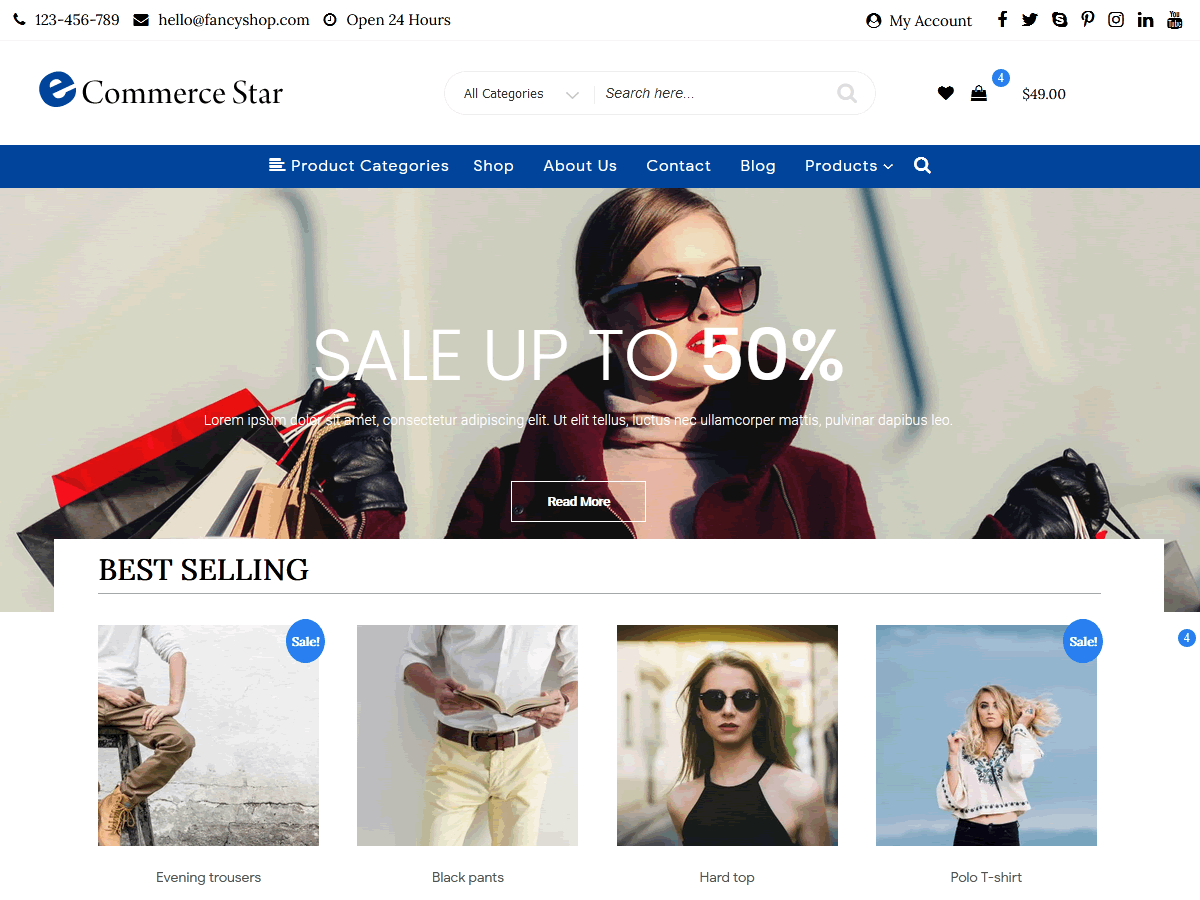 eCommerce Star theme screenshot