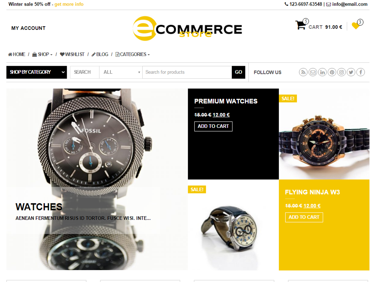 eCommerce Store theme screenshot
