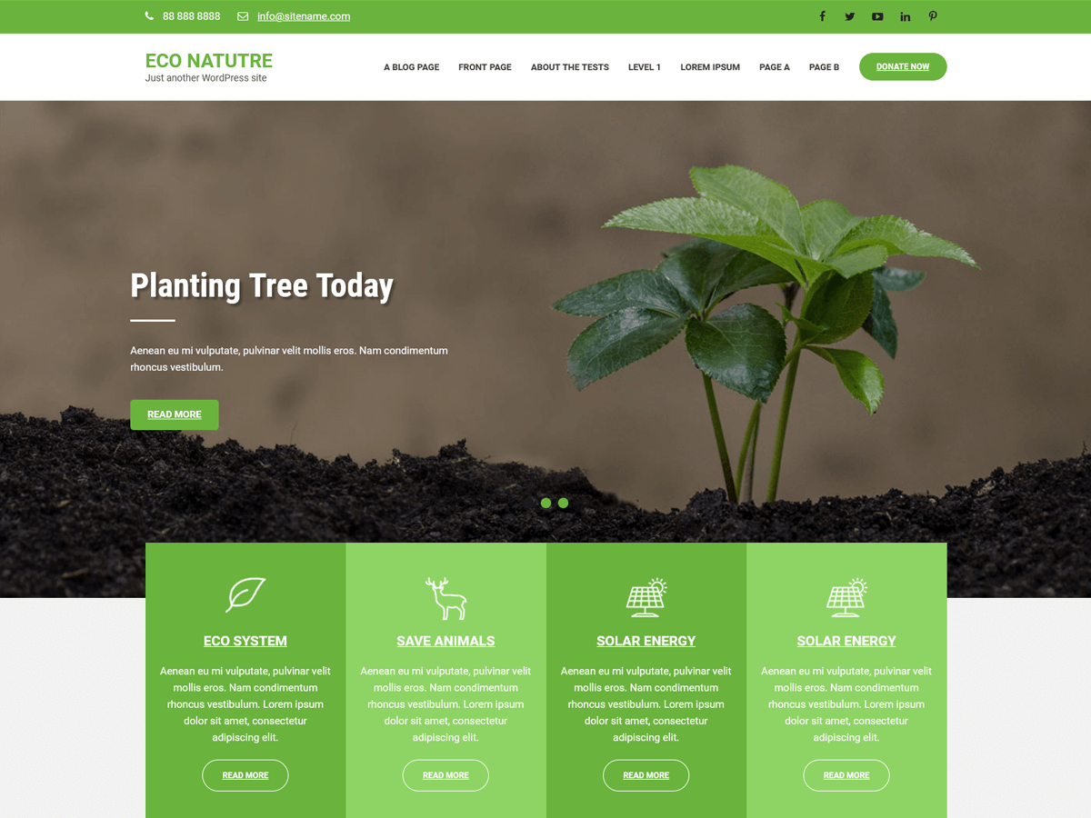 Econature Lite theme screenshot