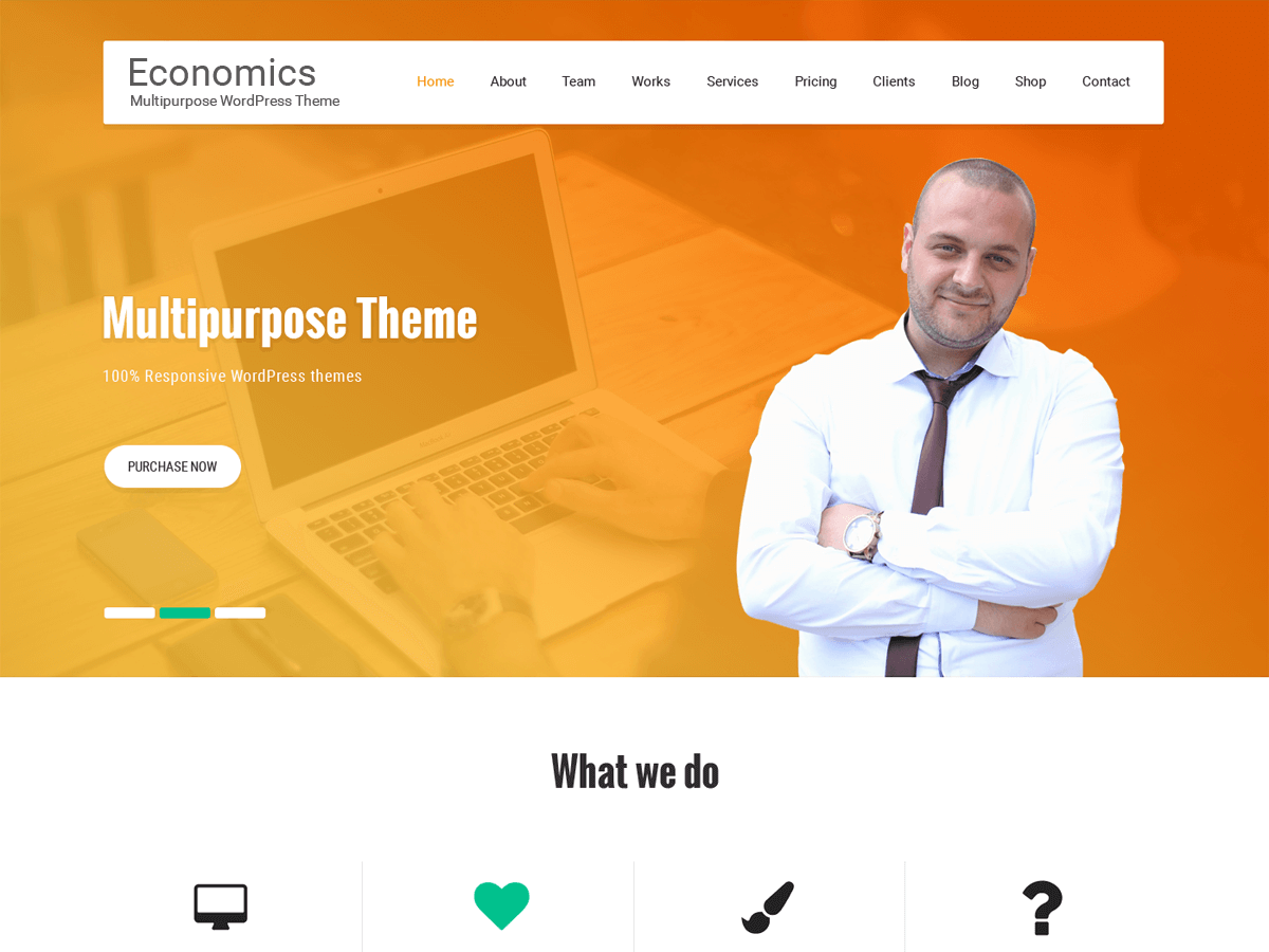 Economics theme screenshot