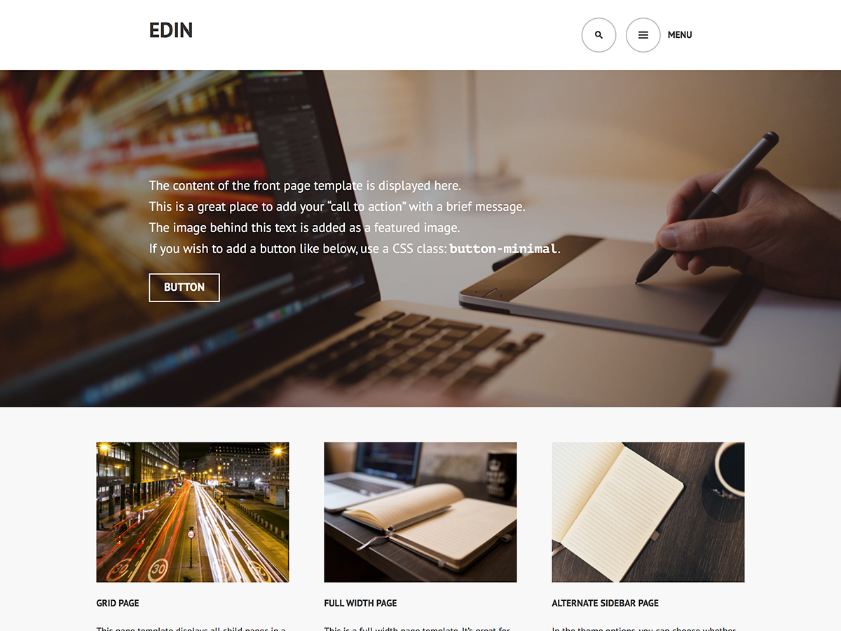 Edin theme screenshot