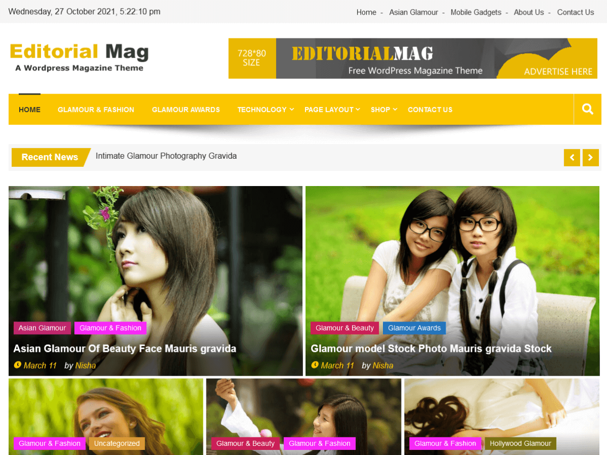 Editorialmag theme screenshot