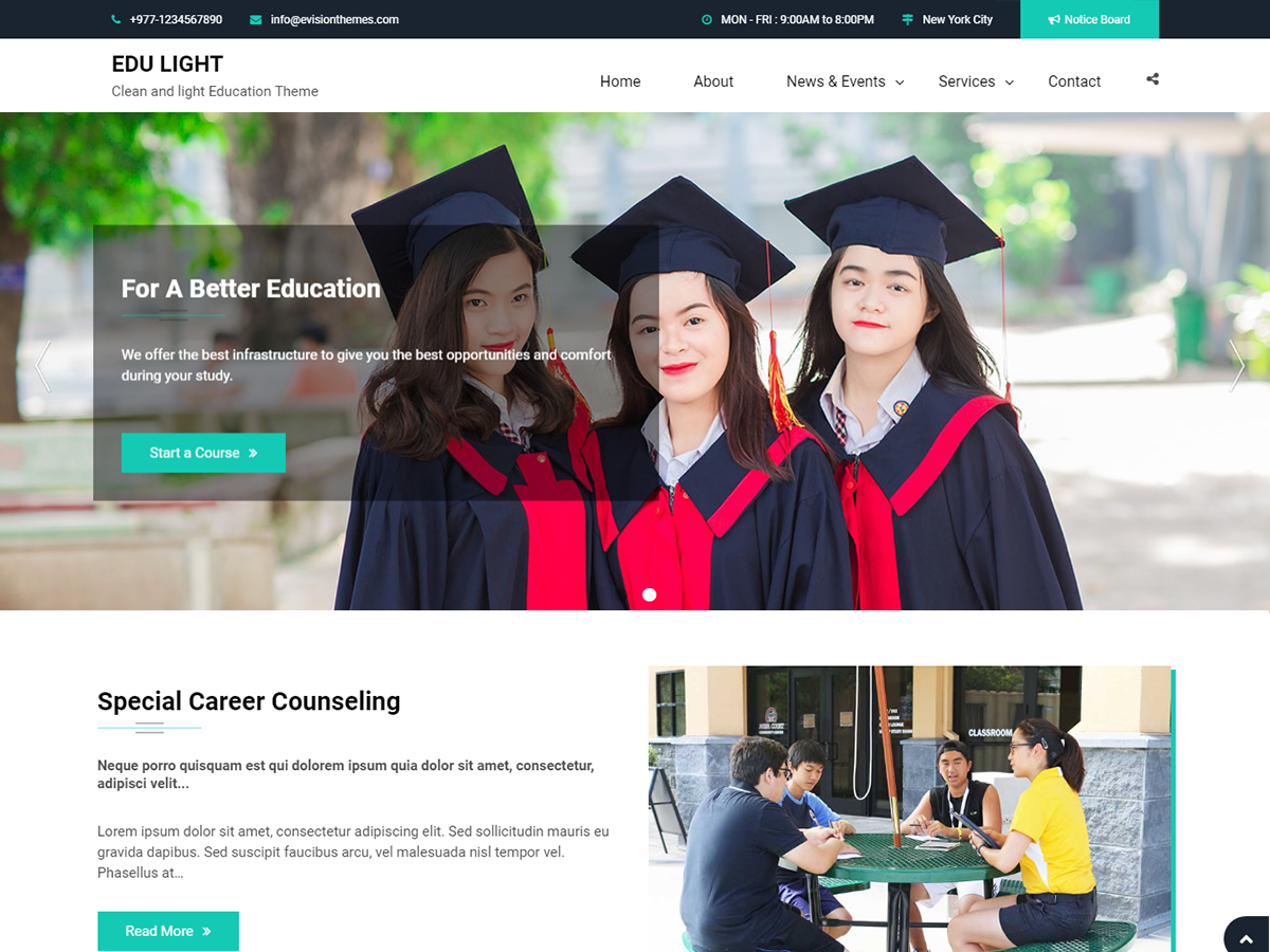 Edu Light theme screenshot