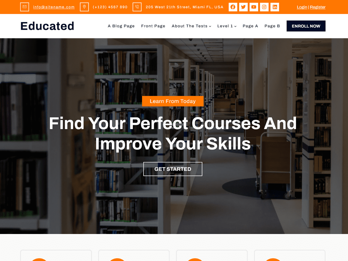 Educated theme screenshot