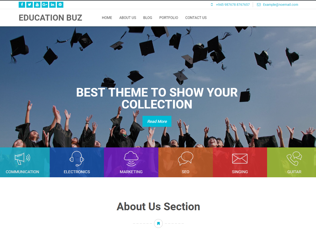 Education Buz theme screenshot