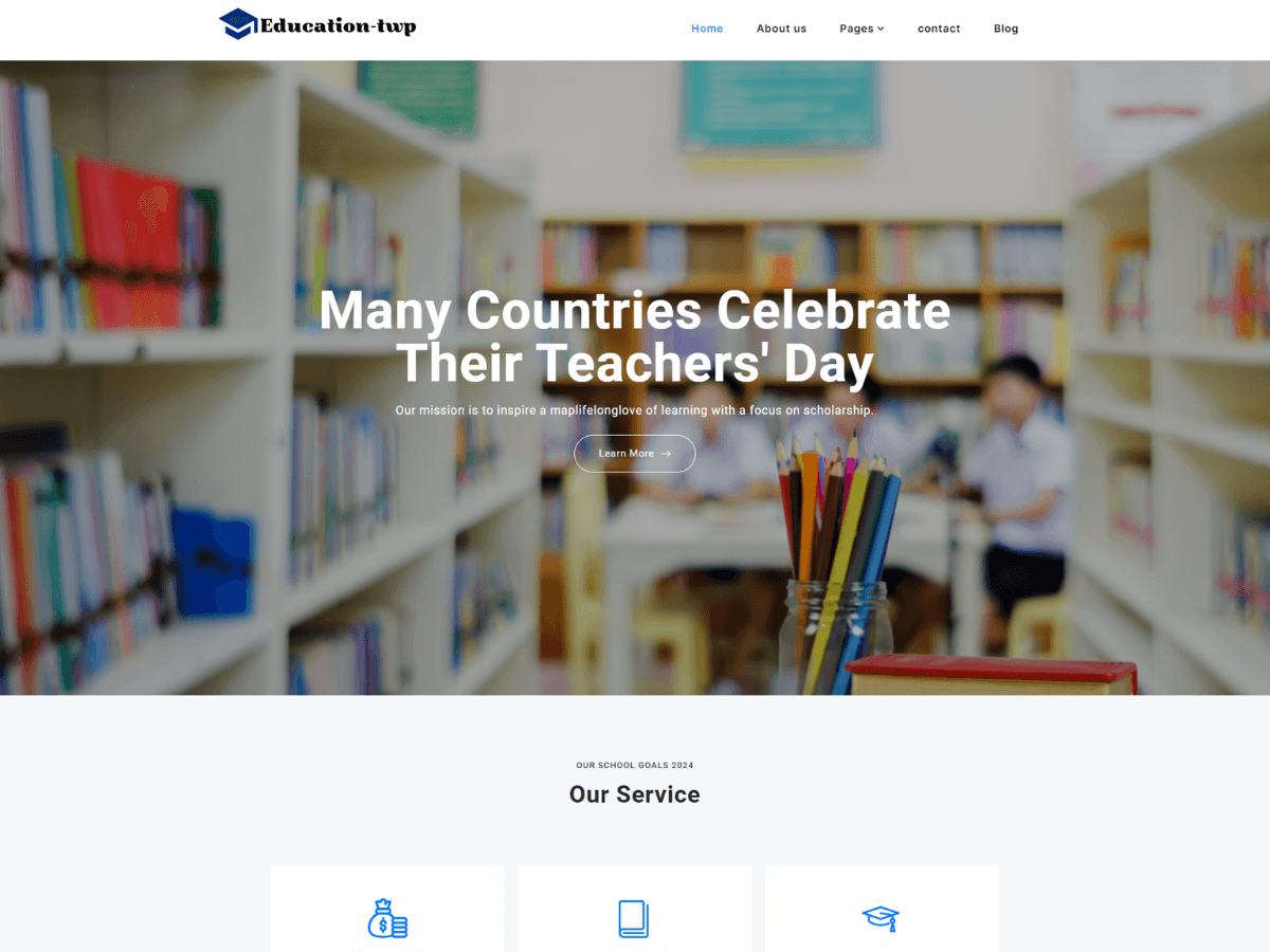 Education Elementor theme screenshot