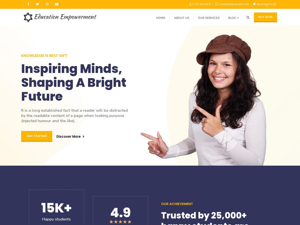 Education Empowerment theme screenshot
