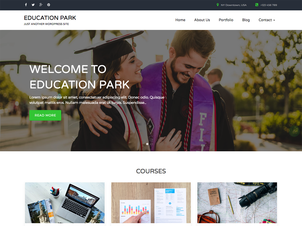 Education Park theme screenshot