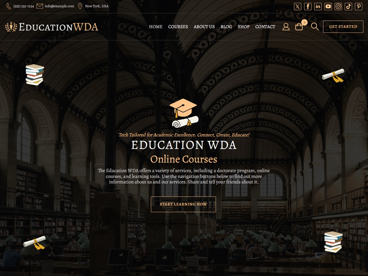 Education WDA theme screenshot