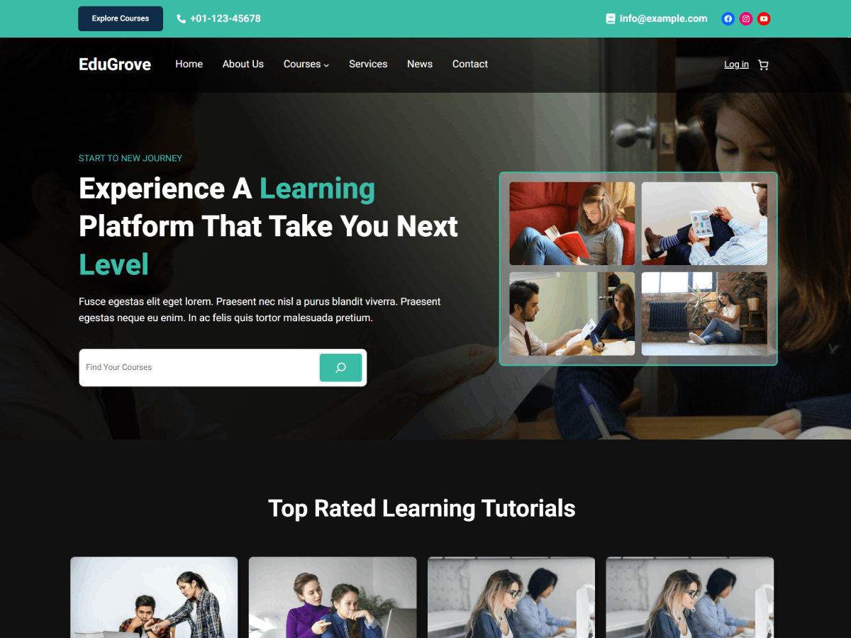 EduGrove theme screenshot