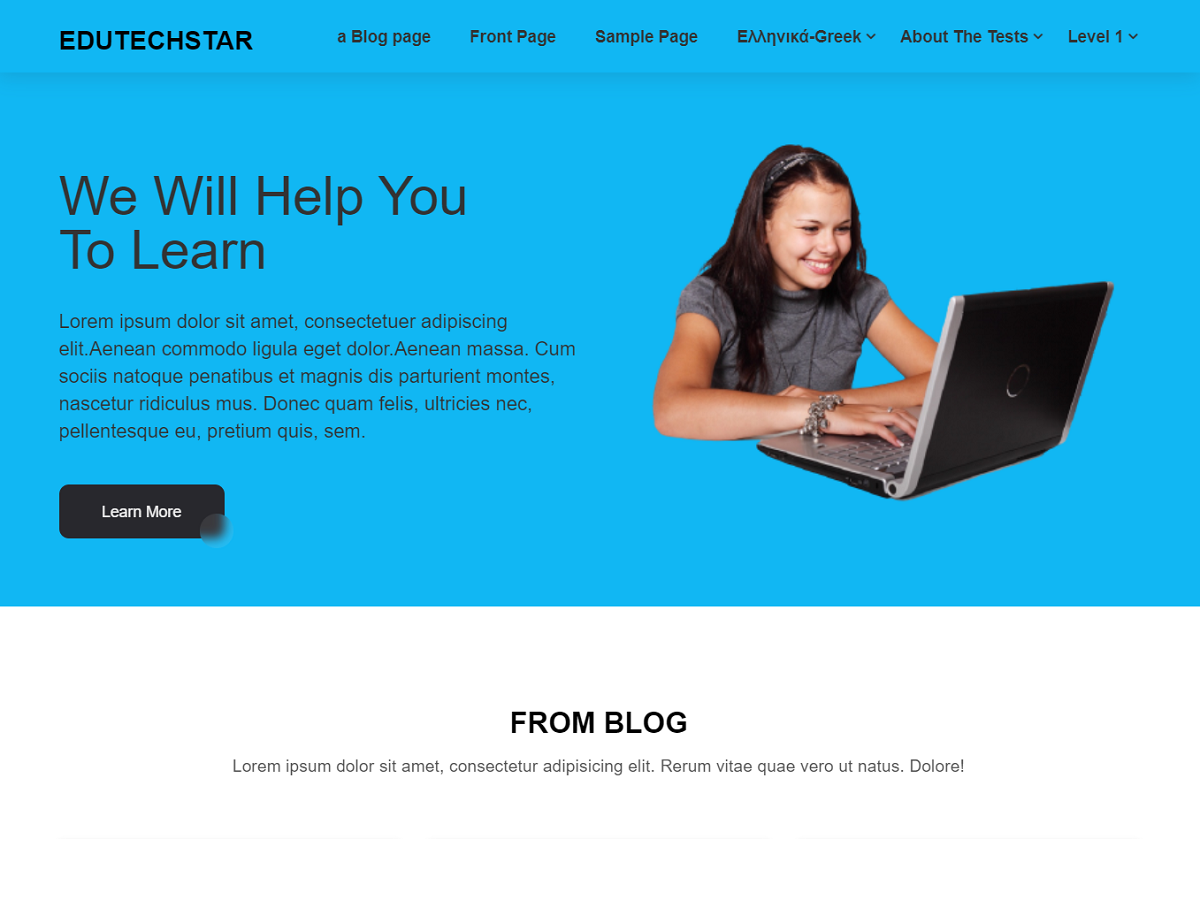 edutechstar theme screenshot