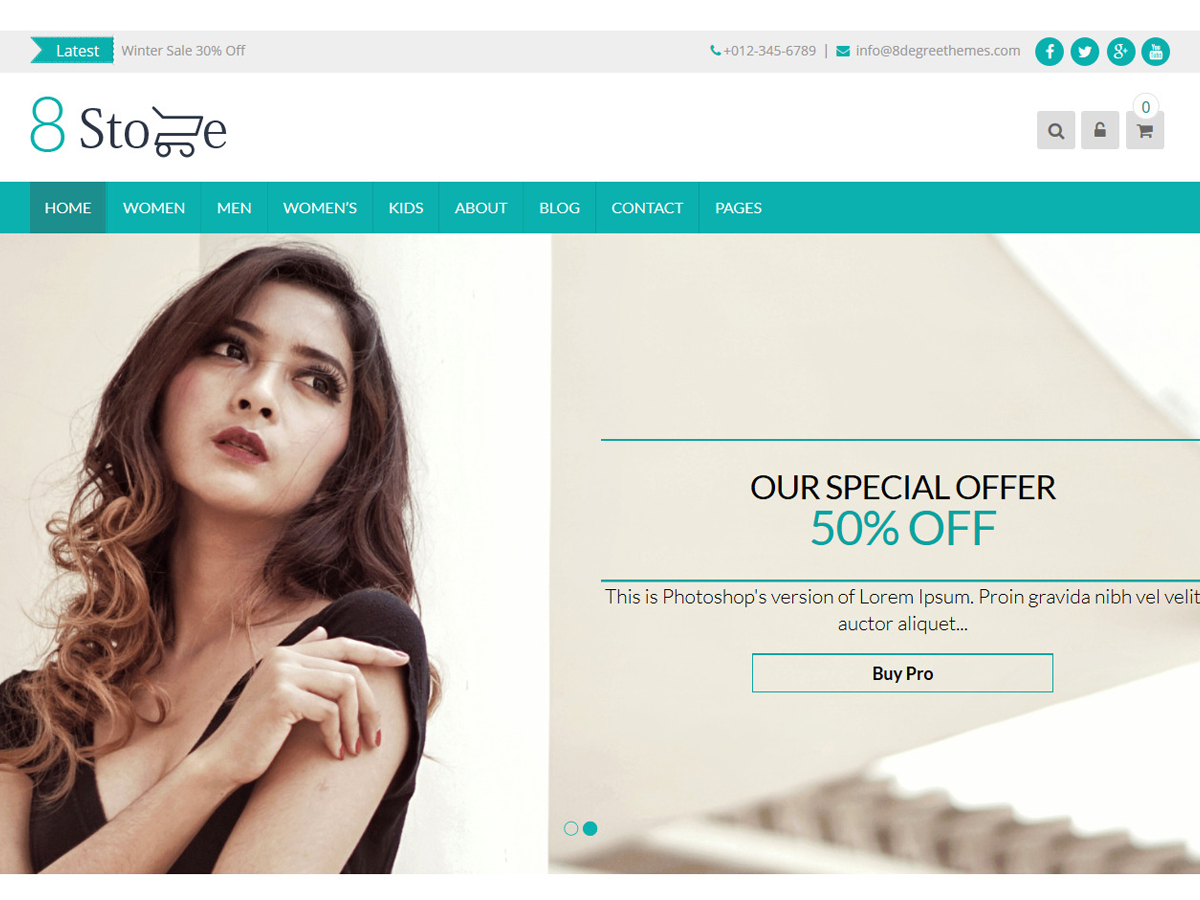 EightStore Lite theme screenshot