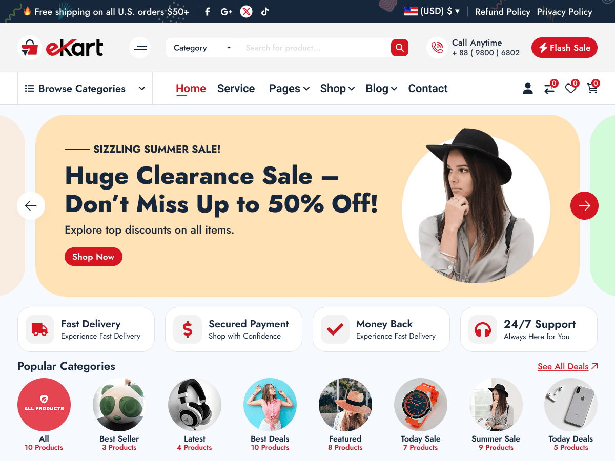 eKart theme screenshot