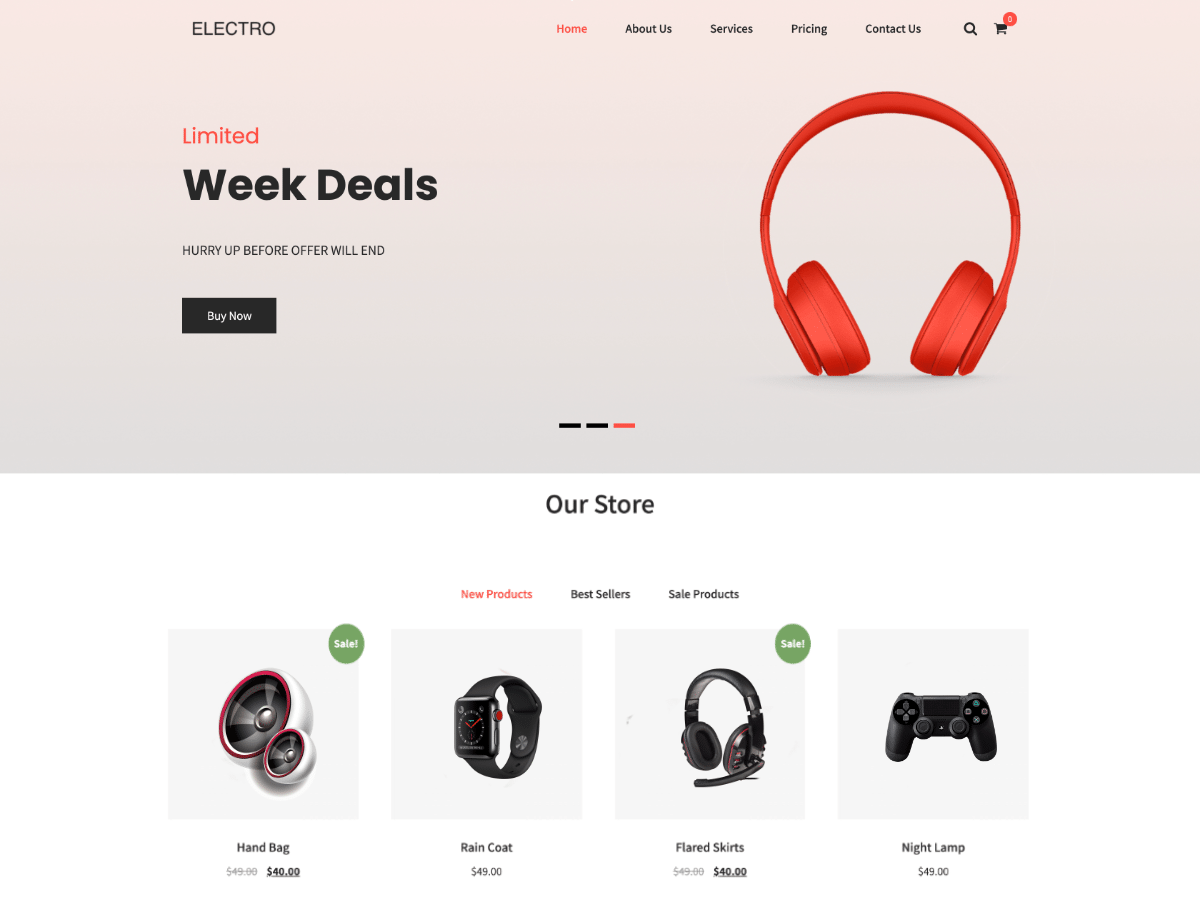 Electo Store theme screenshot