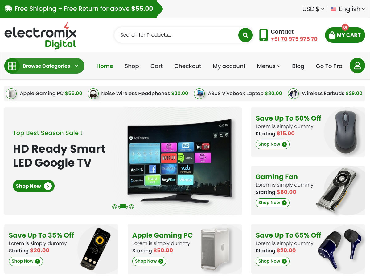 Electromix Digital theme screenshot