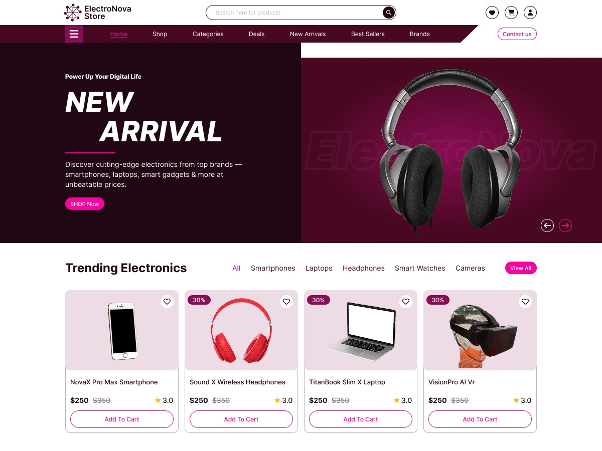 Electronics Equipment theme screenshot