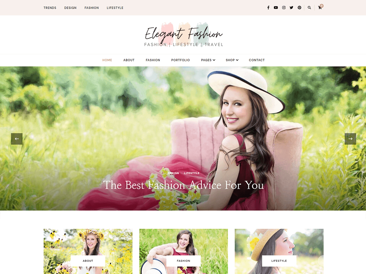 Elegant Fashion theme screenshot