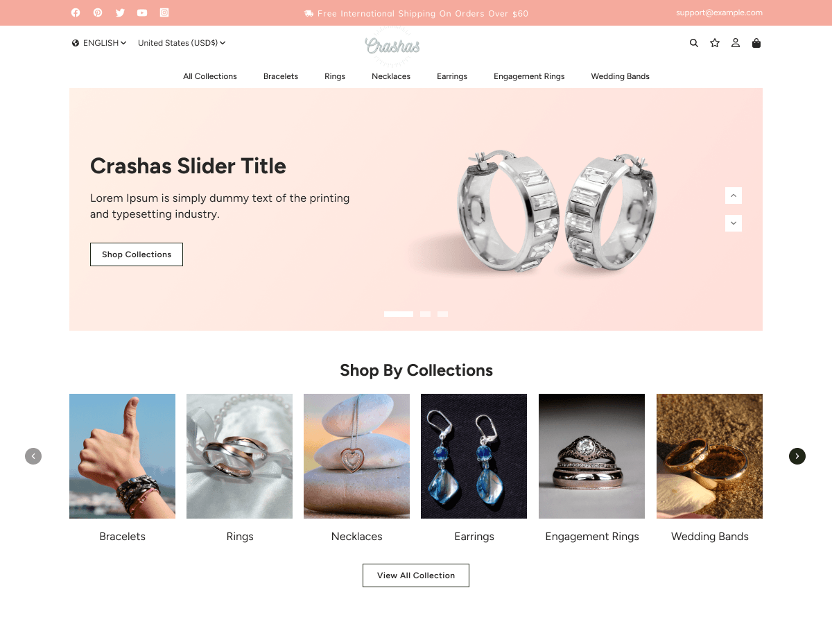 Elegant Jewellery theme screenshot