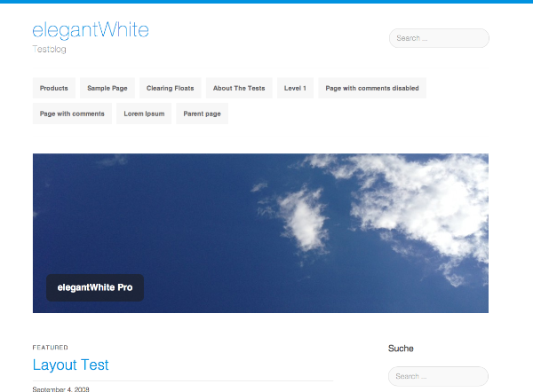 elegantWhite theme screenshot