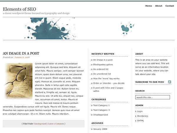 Elements of SEO theme screenshot
